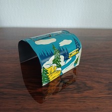 tunnel train joustra ancien 20 x 18 cm, échelle O tôle lithographiée France 