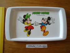 Ancien Plateau Vide Poche Mickey and Minnie *** SUPERWARE Disney Melamine