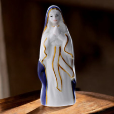 Petite Statue religieuse de Notre-Dame de Lourdes en Céramique Colorée