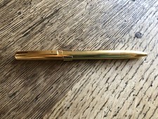 Stylo JIF 4 couleurs plaqué or, poinçon "AJF plaqué or G" (galvanique)