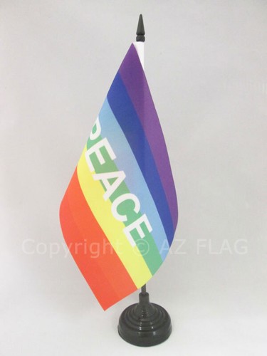 Drapeau table arc - drapeau, arc-en-ciel