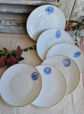 RARE 6 ANCIENNES ASSIETTES LIMOGES HAVILAND COLLECTION PFIZER CLIN CH FIELD