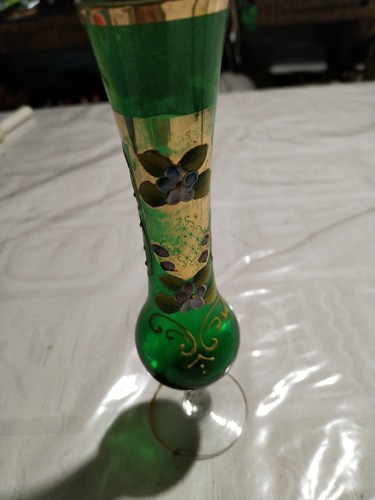 Vase vert emaille - vase,