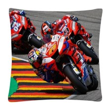 Taie d'oreiller housse de  coussin moto  45x45 cm 