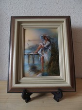 emaux de limoges /ancien cadre signé