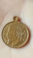 Ancienne Medaille En Bronze Napoleon III Empereur