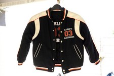 HARLEY DAVIDSON Blouson réversible molletonné enfant 7 ans Noir / Blanc cassé