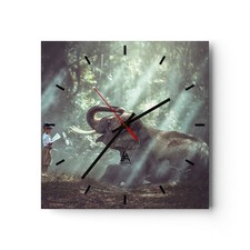 Horloge murale verre - horloge, en