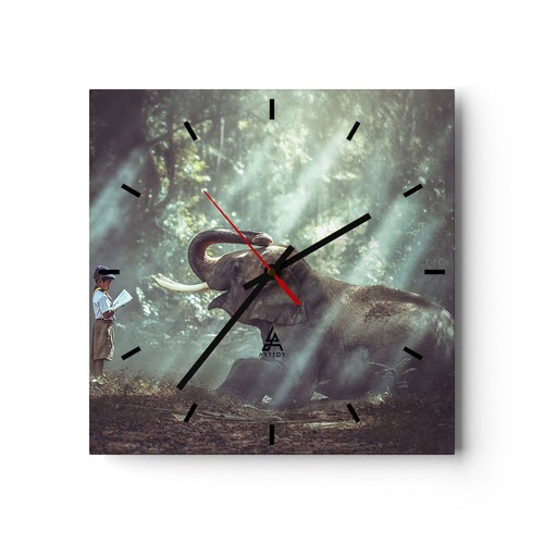 Horloge murale verre - horloge,