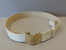 Ceinture de cérémonie blanche militaire soviétique. URSS Army. Soviet Union O...