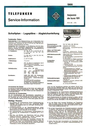 Service manuel instructions - service, d'instructions