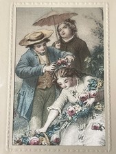 Peinture sur soie XIXème