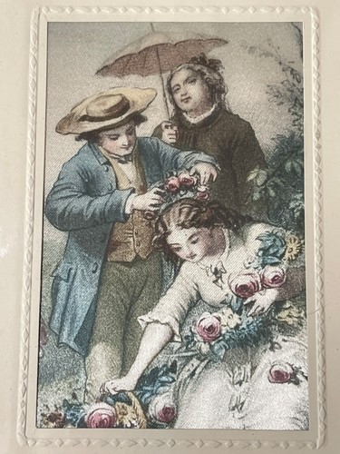 Peinture sur soie xixème - peinture,