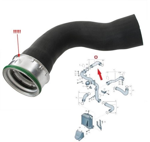 Durite tuyau turbo pour - de,
