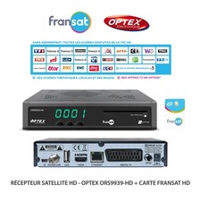 Récepteur Satellite HD - Optex ORS9939-HD –  Carte FRANSAT HD Incluse