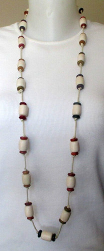 Grand collier sautoir - , perles