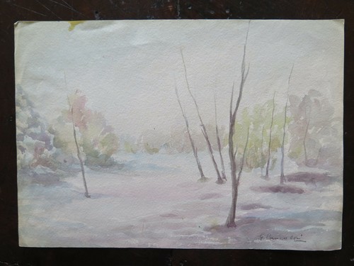 Tableau vintage peinture - tableau,