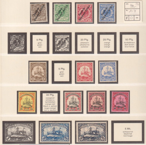 Colonies allemandes dswa lot - allemandes,