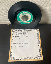 JOHNNY HALLYDAY. RETIENS LA NUIT. POCHETTE CARTONNE. TRES RARE 45 TRS.