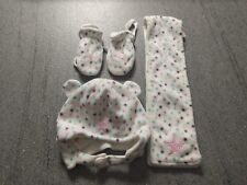 Ensemble bonnet, Écharpe Et Moufles 0/6 Mois