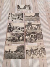 [ CPA CARTE POSTALE LOT DE 9 ] CEYLAN COLOMBO ÉLÉPHANT POUSSE POUSSE RUE DÉFILÉ