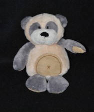 Peluche doudou ours ANIMA La griffe tendresse beige gris blanc 15 cm NEUF