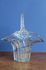 joli panier en cristal ou