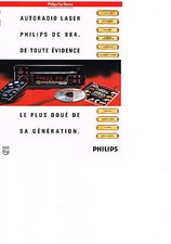 PUBLICITE ADVERTISING  1990   PHILIPS   auto radio laser DC 984