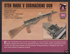 STEN MARK V SUBMACHINE GUN SMG