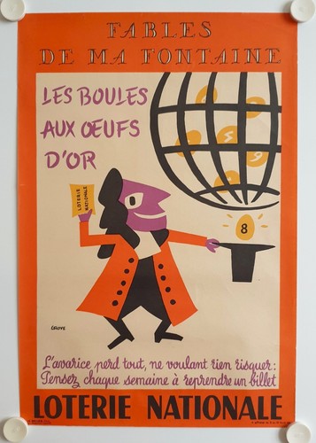 Affiche loterie nationale - loterie,