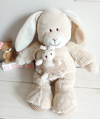 Nicotoy peluche doudou lapin - nicotoy,