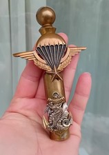 Quille militaire en métal jaune, h=13 cm