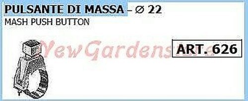 Bouton masse ø22mm - masse,