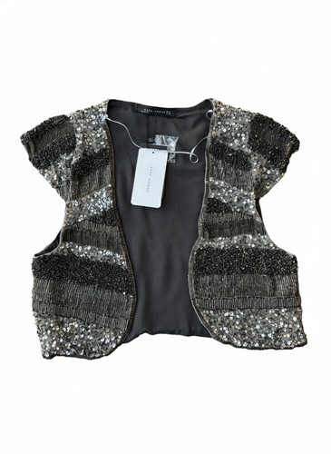 Nwt zara bolero jacket beaded - bolero,