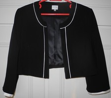 Veste courte  123 1.2.3  44 noire et nacre quotidien ,soirées, évènements