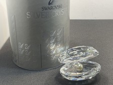 Figurine Swarovski cristal 014389 grand coquillage avec perle 6,5 cm. Emballa...