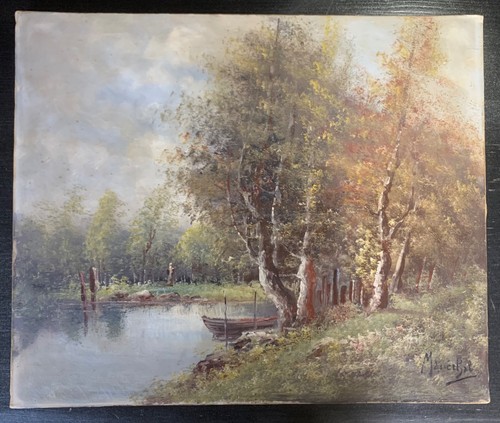 Huile sur toile paysage - , la