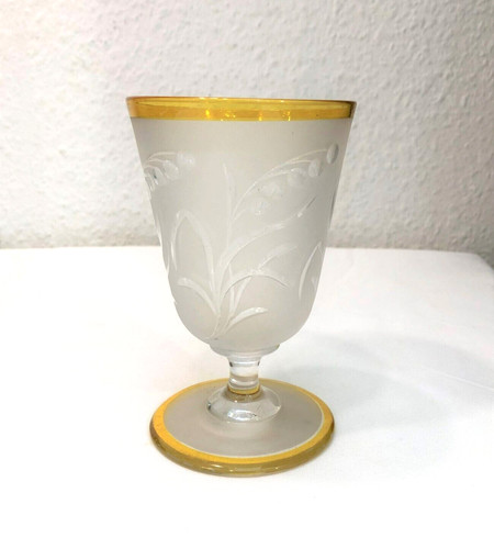 Ancien verre calice cristal - verre,