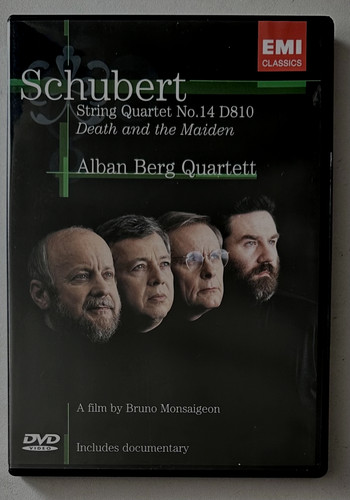Dvd schubert string quartet - schubert,