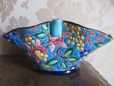 Ancienne jardinière en émaux de Longwy