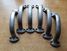 6 poignées bouton de tiroir meuble de métier atelier design   long 18 cm