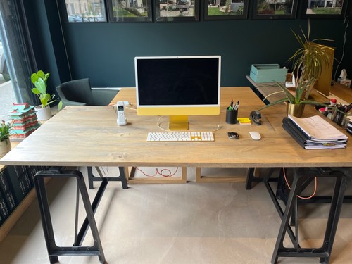 Bureau ampm plateau - plateau, bois