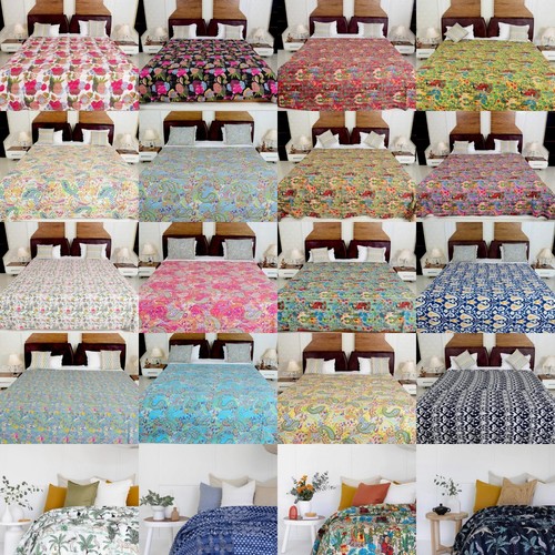 Couverture kantha indienne - couverture,