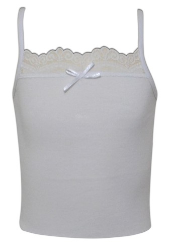 Gilet fille camisole blanc