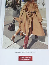 PUBLICITE ADVERTISING  2012   COMPTOIR DES COTONNIERS  pret à porter
