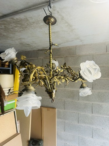 Superbe grand lustre - en, métal