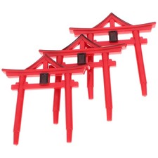 3 Pcs Decor Aquarium Japonais