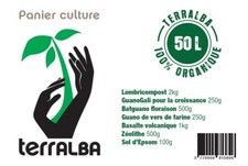 Panier pack culture 50L ou potager 5m² : amendements + engrais + mélasse