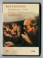 DVD ★ BEETHOVEN SYMPHONIES 1 , 6 & 8 ABBADO ★ (MUSIQUE - CONCERT)