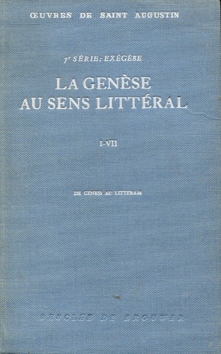 Saint augustin genèse - la, au